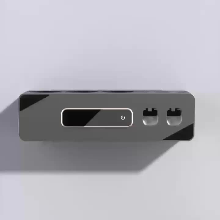 Smart Wall Toothbrush Holder with Toothpaste Dispenser